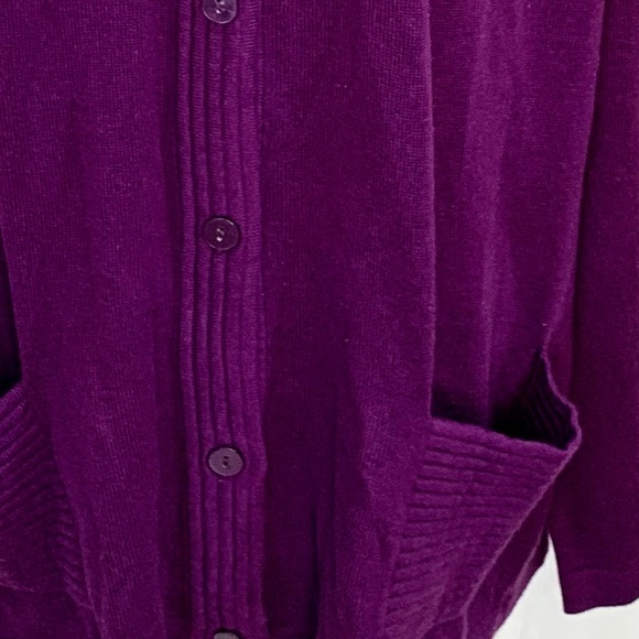 NWT   BEAUTIFUL PURPLE CARDIGAN SWEATER    2X PLUS - Picture 3 of 8